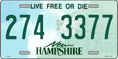 NH license plate 2743377
