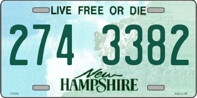 NH license plate 2743382
