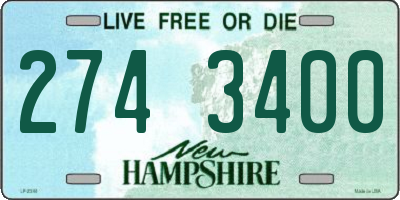 NH license plate 2743400