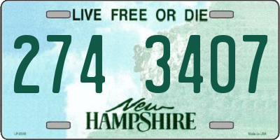 NH license plate 2743407