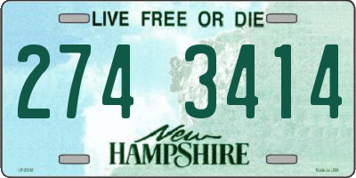 NH license plate 2743414