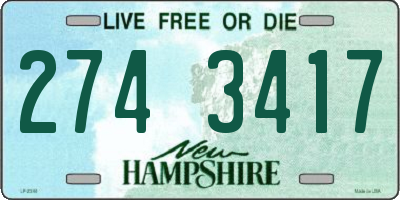 NH license plate 2743417