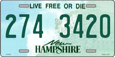 NH license plate 2743420