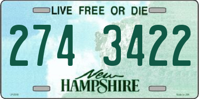 NH license plate 2743422