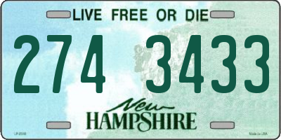 NH license plate 2743433