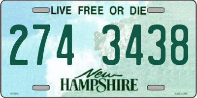 NH license plate 2743438