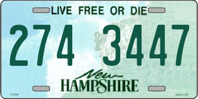 NH license plate 2743447