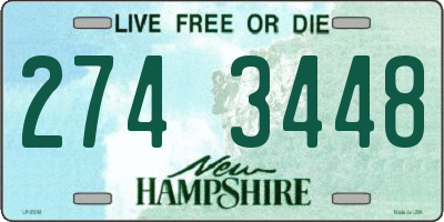 NH license plate 2743448