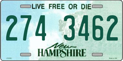 NH license plate 2743462