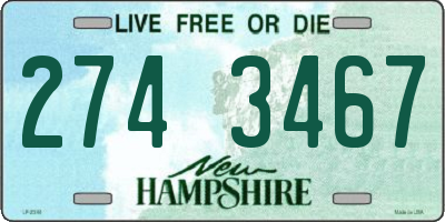 NH license plate 2743467