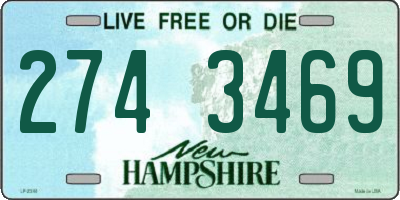 NH license plate 2743469