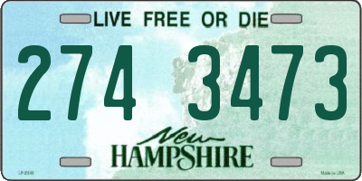 NH license plate 2743473