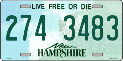 NH license plate 2743483
