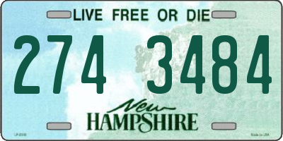 NH license plate 2743484