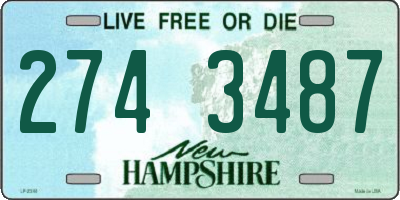NH license plate 2743487