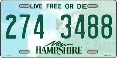NH license plate 2743488