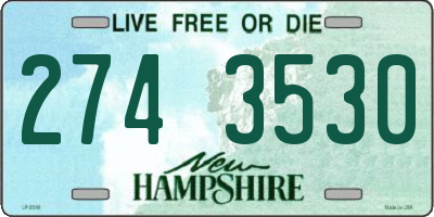 NH license plate 2743530