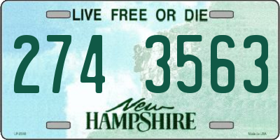NH license plate 2743563
