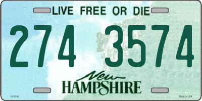 NH license plate 2743574