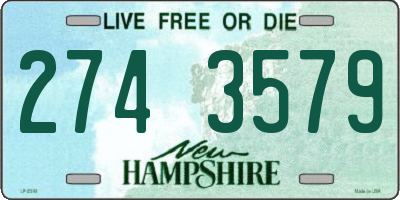 NH license plate 2743579