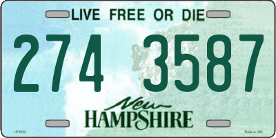 NH license plate 2743587