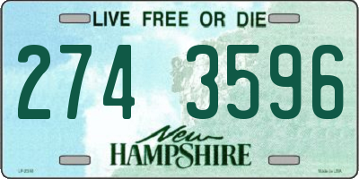 NH license plate 2743596