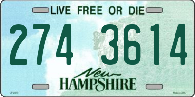 NH license plate 2743614