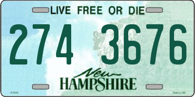 NH license plate 2743676