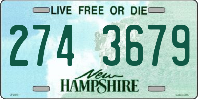 NH license plate 2743679