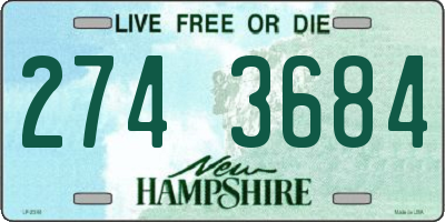 NH license plate 2743684