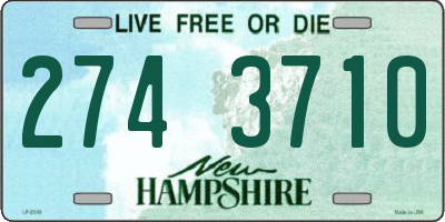 NH license plate 2743710