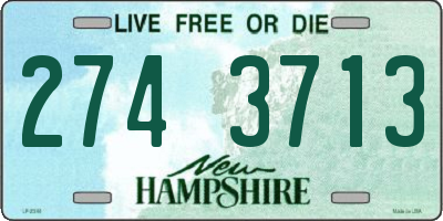 NH license plate 2743713