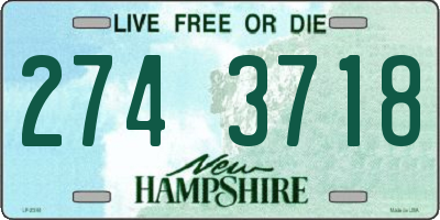 NH license plate 2743718