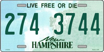 NH license plate 2743744