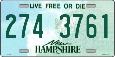 NH license plate 2743761