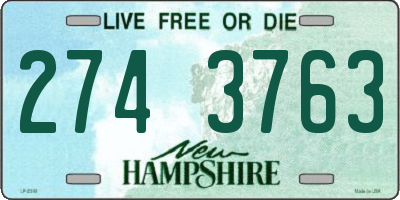NH license plate 2743763