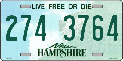 NH license plate 2743764
