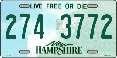 NH license plate 2743772