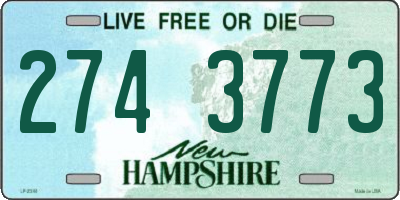 NH license plate 2743773