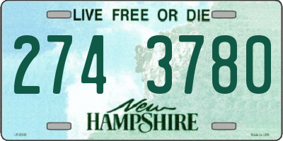 NH license plate 2743780