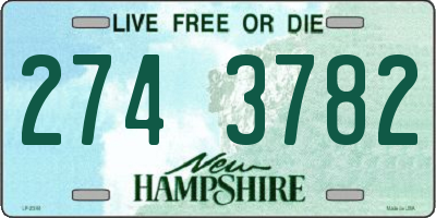 NH license plate 2743782