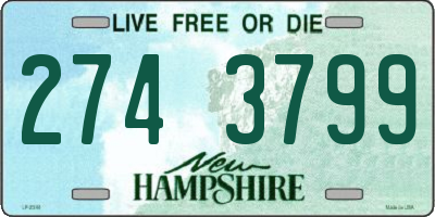 NH license plate 2743799