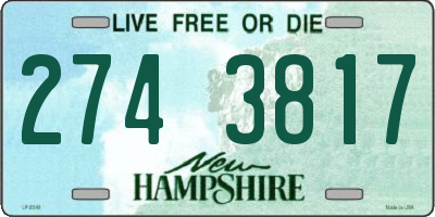 NH license plate 2743817