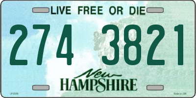 NH license plate 2743821