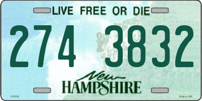 NH license plate 2743832