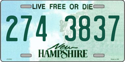 NH license plate 2743837