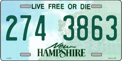 NH license plate 2743863