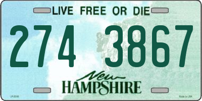 NH license plate 2743867
