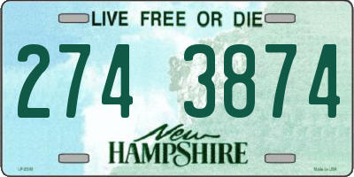 NH license plate 2743874