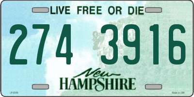 NH license plate 2743916
